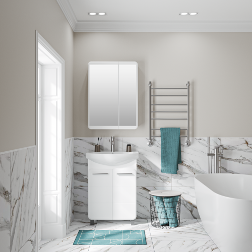 Зеркало-шкаф Runo ЭРИКА 00-00004153 60х80 подвесной цвет белый - фото 4