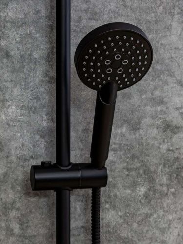 Душевой гарнитур Orange O-Shower OS802b настенный черный - фото 4