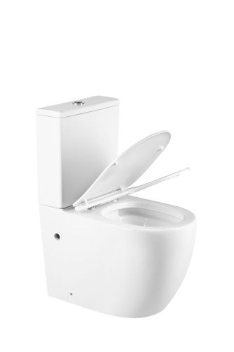 Унитаз напольный с бачком CHARUS TORRE BIANCA CT700-131W белый с сиденьем микролифт каскадный смыв - фото 2