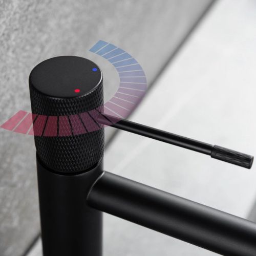 Смеситель Vincea Desire VBF-1D1MB на раковину черный - фото 3