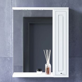 Зеркало-шкаф Damixa Palace One M41MPR0601WG 60х80 подвесной цвет белый