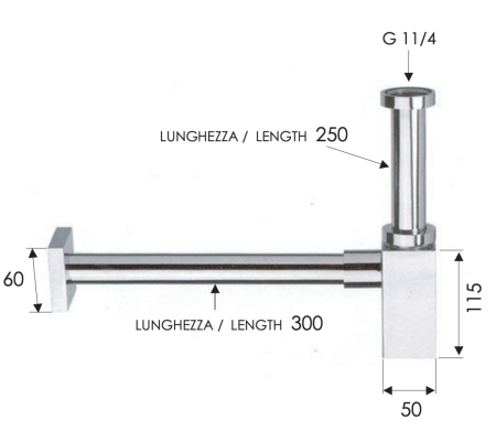Сифон для раковины Remer 960114 хром