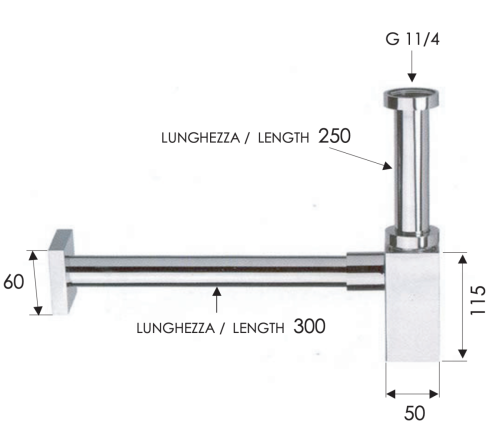 Сифон для раковины Remer 960114 хром - фото 2
