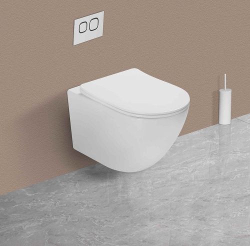 Унитаз подвесной Vincea Globo VT1-14ST белый с сиденьем микролифт безободковый смыв торнадо