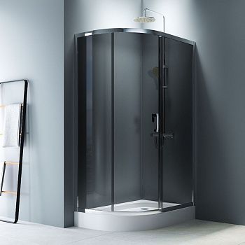 Душевой уголок Am.Pm Like W83UG-302U120CG 120х80 стекло тонированное профиль хром без поддона