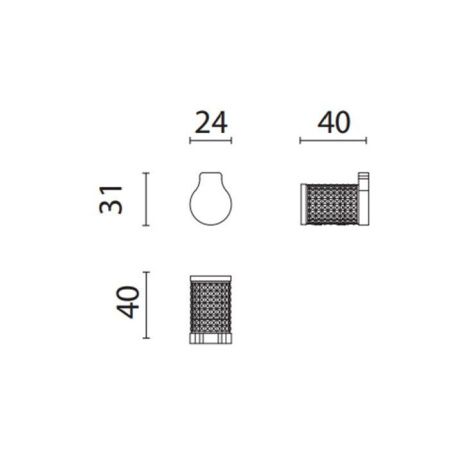 Крючок Oasis Defile 0DFL00100300002CR (0AGD001CR)