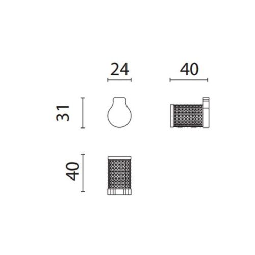 Крючок Oasis Defile 0DFL00100300002CR (0AGD001CR) - фото 2