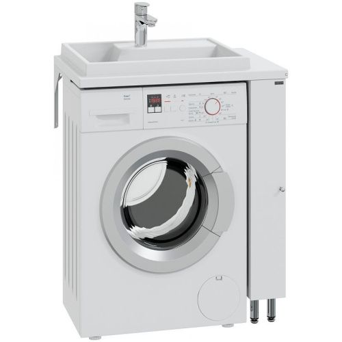 Тумба под раковину СанТа Луна 700318 10х50 подвесная цвет белый - фото 3