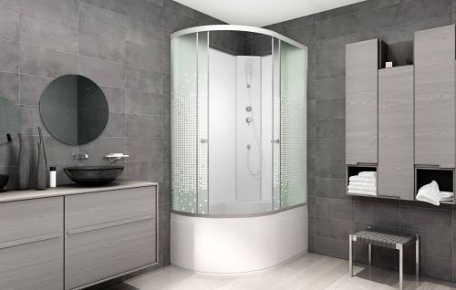 Душевая кабина AvaCan L920RN 120х80 асимметричная без крыши ориентация правая - фото 2