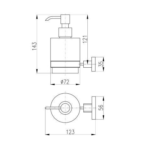 Дозатор RavSlezak Yukon YUA0303
