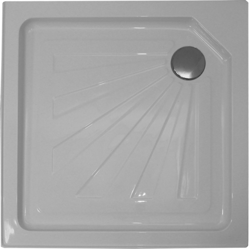 Душевой поддон из ABS-пластика Cerutti SPA Q91 90х90 белый с ножками - фото 5