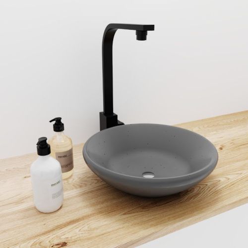 Раковина из искусственного камня Uperwood Sfera 291020213 40х40 накладная цвет серый - фото 2