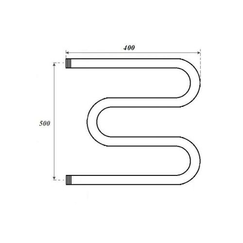 Полотенцесушитель водяной Point М-образный PN37554 40х55 хром - фото 2