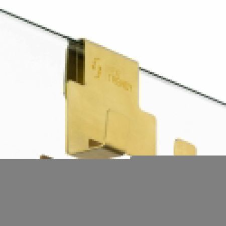 Душевая дверь New Trendy AVEXA GOLD BRUSHED EXK-1723 120х200 стекло прозрачное профиль золото