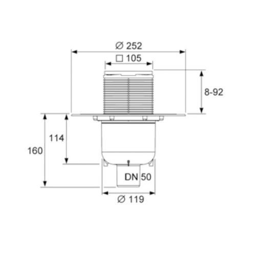 Душевой трап Tece 3601300 15х15 - фото 2
