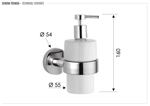 Дозатор Remer Guest GS13CR - фото 2