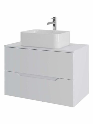 Тумба с раковиной Orange Line Li-80TuwMDF+B02-460W 80х50