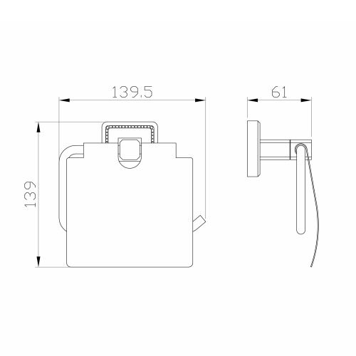 Бумагодержатель Wonzon & Woghand Roma WW-7226 - фото 3