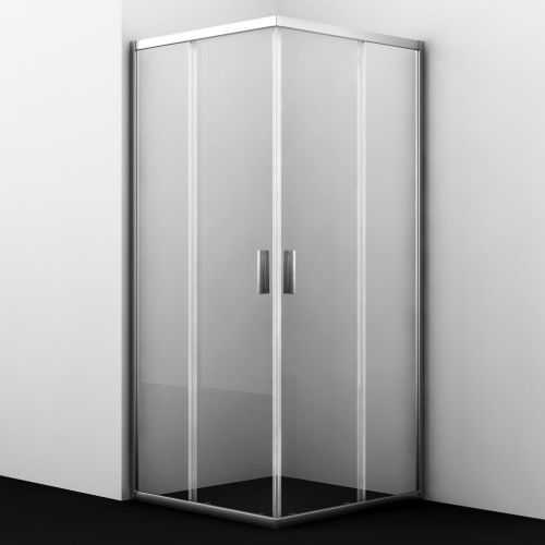 Душевой уголок Wasserkraft Lippe 45S 45S02 80х80 стекло прозрачное профиль хром без поддона - фото 3