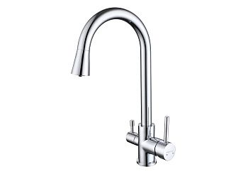 Смеситель для кухни Aquatek ВЕГА AQ1085CR на мойку хром