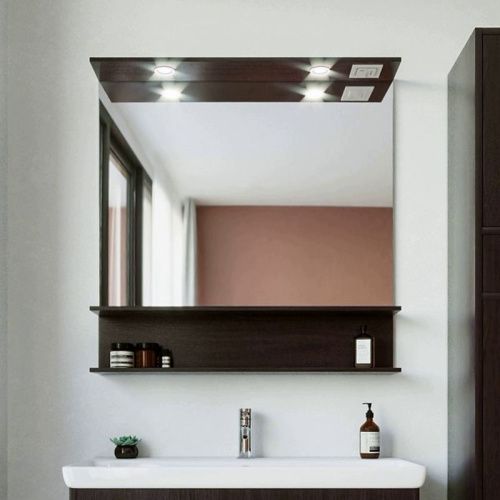 Зеркало с подсветкой Бриклаер Чили 4627125415074 90х90 подвесное - фото 2