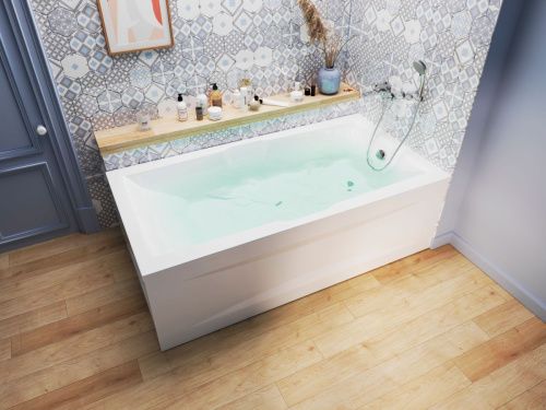 Ванна акриловая 1MarKa KORSIKA 01кр1910 190х100 пристенная прямоугольная без каркаса - фото 3