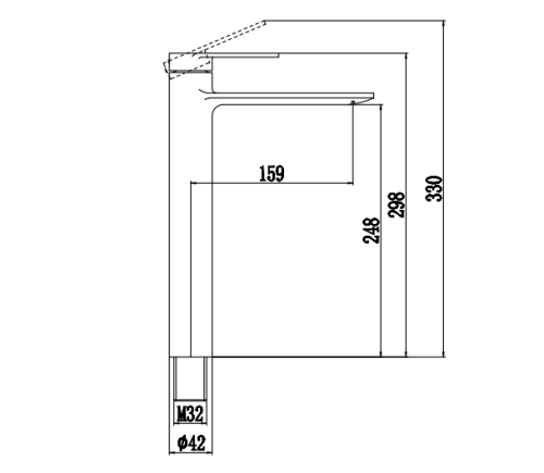 Смеситель Savol S-601811GE на раковину разноцветный - фото 2