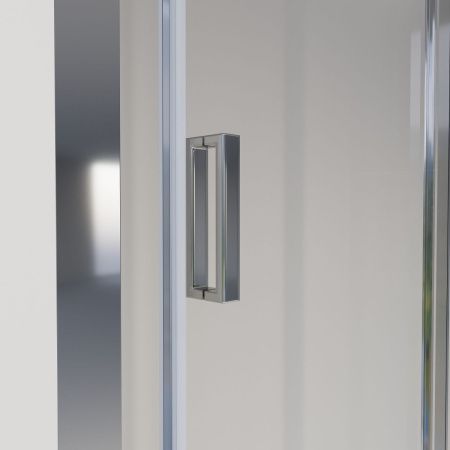 Душевая дверь Niagara Nova NG-82-9AB 90х195 стекло прозрачное профиль черный