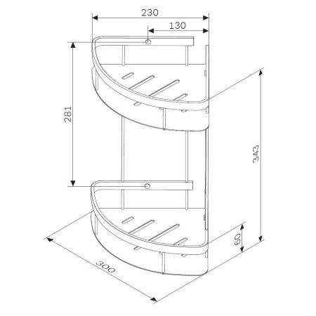 Полка в ванную комнату Am.Pm Sense L A7454200