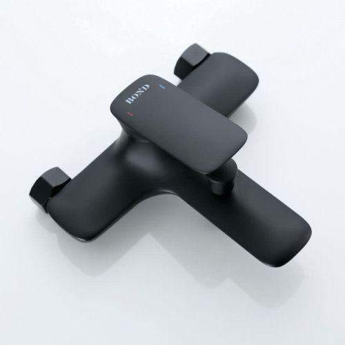 Смеситель для ванны Bond Cube B03-3188 настенный черный - фото 2