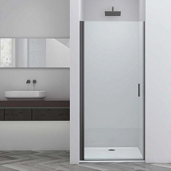 Душевая дверь Vincea Alpha VDP-3AL900CLGM 90х195 стекло прозрачное профиль вороненая сталь