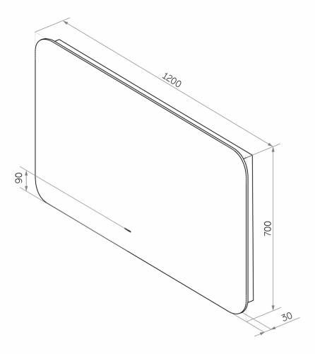 Зеркало с подсветкой Misty Зеркала (сенсорные) АДХ-02-120/70-14 120х70 подвесное - фото 5