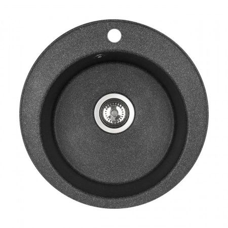 Кухонная мойка Aquaton Шелли 1A734732SS210 50х50 цвет черный