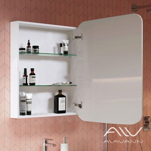 Зеркало-шкаф Alavann Lana ALV0773002 60х80 подвесной цвет белый - фото 2