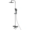 Душевая стойка Shevanik S6036H настенная цвет черный/хром