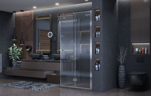 Душевой уголок Ambassador Diamond 12011106R 100х100 стекло прозрачное профиль хром без поддона - фото 5