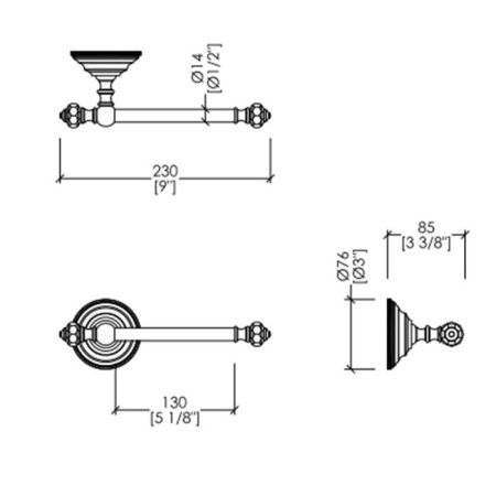 Бумагодержатель Devon Devon Gemstone GEM711-OTS