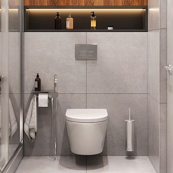 Унитаз подвесной Am.Pm Sense CK74H0403W белый с сиденьем микролифт безободковый каскадный смыв