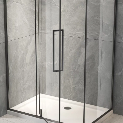 Душевая дверь Veconi Vianno VN34B-100-01-C7 100х195 стекло прозрачное профиль черный - фото 2