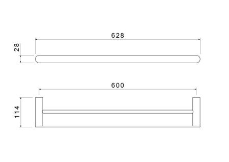 Полотенцедержатель Aquatek ЛИРА AQ4430MB