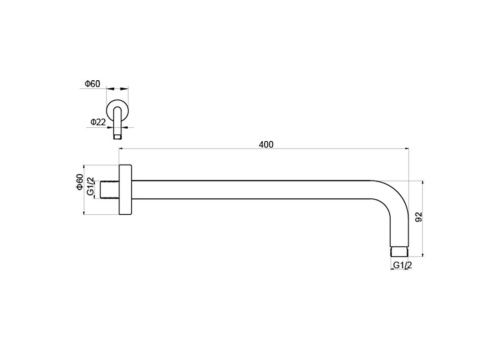 Держатель для душа Aquatek AQ2176BG золото - фото 2