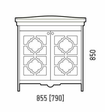 Тумба под раковину Corozo Манойр SD-00000970 80х50 напольная цвет белый
