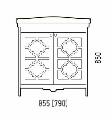 Тумба под раковину Corozo Манойр SD-00000970 80х50 напольная цвет белый - фото 2