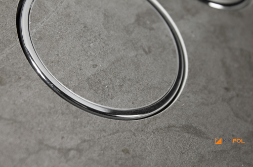 Клавиша смыва механическая KK POL Vitrum Grande V1 Orbis 350/PPK/420-00-03 цвет серый - фото 3