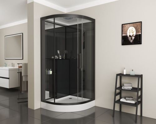 Душевая кабина Grossman GR260 100х100 четверть круга с крышей ориентация универсальная - фото 2