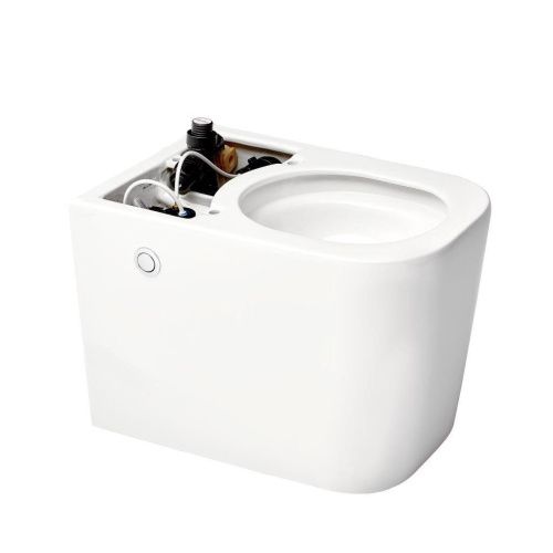 Унитаз приставной LeMark SATOFSHFS2 белый с сиденьем микролифт безободковый смыв торнадо - фото 5