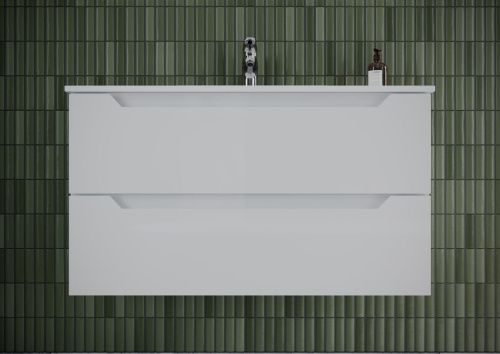 Тумба под раковину Sancos Norma 2.0 NR2.090W 90х50 подвесная цвет белый - фото 4