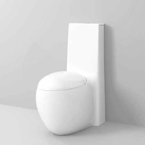 Унитаз напольный с бачком Grossman Solis GR-4424 белый с сиденьем микролифт безободковый каскадный смыв - фото 2