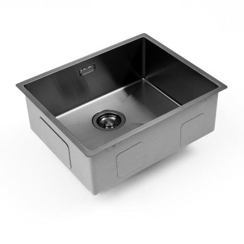 Кухонная мойка Grandex Aqua 5041743 55х45 цвет серый поверхность матовая - фото 4