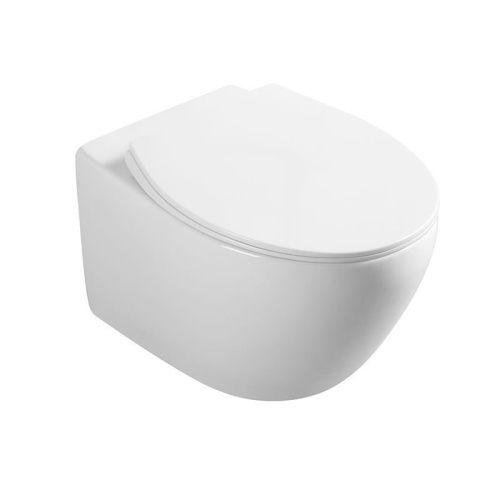 Унитаз подвесной Vincea Felice VT1-25 белый с сиденьем микролифт безободковый душевой смыв - фото 3